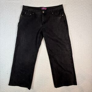 NWT Edikted Raelynn Washed Low Rise Baggy Jeans black size XL